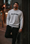 Men's Live İn Love Printed Gray Sweatshirt - 3