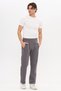 Dark Gray Premium Men's Winter Sweatpants with Lamb-Like Look, Zipper Pocket, Lace-Up Elastic Waist - 3
