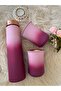 Copper Bottle - Eclair Cherry Red Multishade with 2 Glasses - 900 ml + 300*2 ml - 3