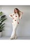Hearted Sweater and Trousers Double Knitwear Set 3 Color Alternative Combinations Suitable for Size 36/42 - 5