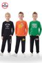 3-Piece Crew Neck Sweatshirt and Sweatpants, Printed Detail 6-Piece Boys Top and Bottom Set