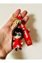 Figured Keychain – Red Themed Mini Character Keychain, Bag Ornament, Special Gift for Loved Ones