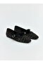 Lcw Steps Square Toe Strappy Stone Embellished Women's Ballerinas