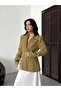Premium Padded Scarf and Waist-Slit Blazer Jacket Diena - 7