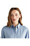 Women's Blue Crop Fit Shirt - 5