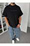 Black Sea Embroidered Oversize T-Shirt C-03 - 3