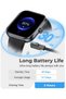 Smart Watch for Men Women, 1.83" HD Touchscreen Fitness Watch with Bluetooth Call&Message Black - 7
