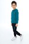Boy's 2-Piece Set: Printed Hooded Sweatshirt with Pockets & Elastic Waistband Jogger with Pockets - 2