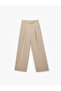 High Waist Pocket Detailed Palazzo Trousers - 3