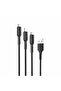 3-in-1 Fast Charging & Data Transfer Cable 2.5A, USB to Type-C / Micro / Lightning - 2