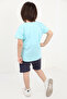 Boys' 2-Piece Set: Printed Crew Neck T-Shirt & Elastic Waist Shorts - 2