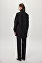 Crew Neck Silvery Textured Black Jacket 0193 - 5