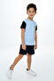 Boys' 2-Piece Set: Printed Crew Neck T-Shirt & Elastic Waist Pocket Shorts - 2