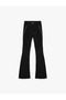 Ribbed Slim Fit High Waist Spanish Leg Sports Leggings - 4