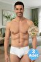 Men's 100% Cotton 3-Piece Combed Cotton Slip Underwear