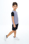 Boys' 2-Piece Set: Printed Crew Neck T-Shirt & Elastic Waist Pocket Shorts - 4