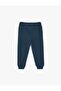 Cotton Jogger Sweatpants with Kangaroo Pocket and Elastic Waist - 2