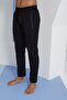 Men's Standard Fit Cotton Comfortable Cut Sweatpants with Zipper Pockets and Elastic Tie Flat Leg - 3