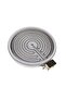 GE WB30T10130 أصلي او اي ام مزدوج هاليانت/عنصر سطح مشع لنطاق GE ، ابيض
