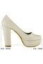 Lina Ten Vegan Round Toe Thick Platform Heeled Shoes - 5