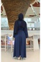 فستان مودال بحزام وجيوب - 5