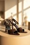 Rilla Brown Wrinkled Patent Leather (8 cm) Pointed Toe Heeled Shoes - 2