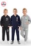 3-Piece Zippered and Hooded Print Detailed 6-Piece Boys' Tracksuit Set
