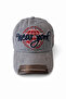 Vintage Look Denim Hat with Embroidery - Unisex Casual Baseball Cap