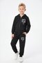 3-Piece Zippered and Hooded Print Detailed 6-Piece Boys' Tracksuit Set - 3