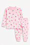 2 Pieces Girls' Cute Floral Patterned Pajama Set Cotton Seasonal Comfortable 100% Cotton 3-6 Years Old - 2