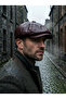 100% Genuine Leather 8 Corner Cap Hat - Peaky Blinders Style Elastic Men's Hat - 6