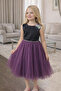 Girl's Sequin Jacket Evening Dress - 5