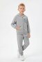 3-Piece Zippered and Hooded Print Detailed 6-Piece Boys' Tracksuit Set - 2