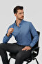 Indigo Collar Buttoned Premium Chambray Slimfit Men's Shirt - 2