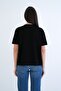 Black Crew Neck Oversize T-Shirt Alc-X15262 - 5