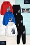 Children's Unisex Kurt Gri Yanda 3-Piece Hooded Tracksuit Set