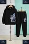 Children's Unisex Kurt Gri Yanda 3-Piece Hooded Tracksuit Set - 2
