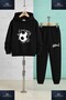 Children's Unisex Football Ball Graft 3-Piece Hooded Tracksuit Set - 2