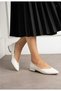 Women's Low Heeled Flat Gova Jurdan Sole Daily Stylish Ballerinas - 4
