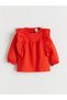 Lcw Baby Red Heart Patterned Baby Girl Blouse and Leggings - 3