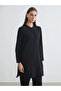 Lcw Grace Black Judge Collar Women's Shirt Tunic
