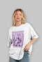 Blessed Front Printed White Oversize T-Shirt Men Women Cotton Crew Neck Tshirt - 4