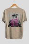 Chase Gains Back Printed Beige Oversize T-Shirt Men Women Cotton Crew Neck T-Shirt