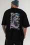 Zeus Intense Back Printed Black Oversize T-Shirt Men Women Cotton Crew Neck T-Shirt - 6