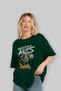 Wrathfire Ares Front Printed Green Oversize T-Shirt Men Women Cotton Crew Neck Tshirt - 4