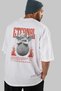 Eternal Arka Printed White Oversize T-Shirt Men's Women's Cotton Crew Neck T-Shirt - 7