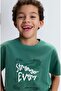 Limi̇ Boy's Soft Texture Flexible T-Shirt Linen Shorts Set - 3