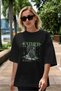 Father Zeus Front Printed Black Oversize T-Shirt Men Women Cotton Crew Neck T-Shirt - 5