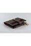 Brown Quilted Detailed Women's Faux Leather Wallet - 2