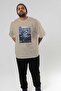 Hermes 2 Front Printed Beige Oversize T-Shirt Men Women Cotton Crew Neck T-Shirt - 7